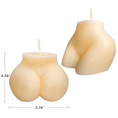 Bubble Candle Big Body Candles Cool Shaped Candles, Soy Scented Beige Blue Butt Candles Funky Candles Unique Candle Modern Candle Decor Room Shelf Table Aesthetic