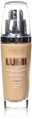 L'OREAL PARIS True Match Lumi Healthy Full Luminous All Skin Liquid Makeup, C4 Shell Beige, 1 Fl. Oz.