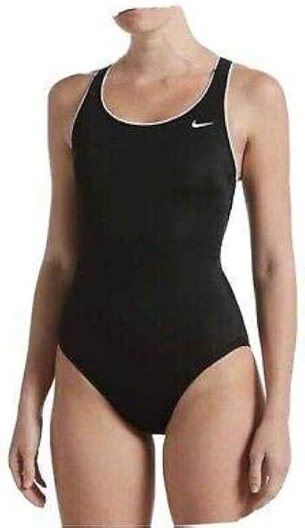 nike cut out swimsuit black