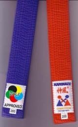 Kamikaze Competition Belt Red Color Cotton, Wkf Approved