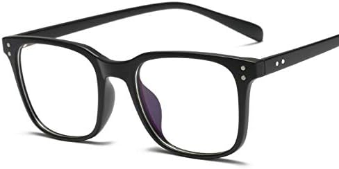 Erokku Blue Light Filter Computer/Smart Phone Glasses for Blocking UV Headache, [Anti Eye Eyestrain-Anti Blue Ray] Transparent Lens, Ultra Light Weight Frame Unisex (Men/Women)  (Matte Black)