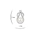 Silver Crystal Diamond Accent Pearl Round Circle Fashion Earrings Studs Drop Set for Women, with a Gift Box, White