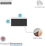 The Magnet Shop TMS Self Adhesive Magnets 0.85mm 35x20mm 10 Pairs view 2