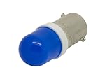 120V AC/DC Blue LED Miniature Bayonet BA9s 9mm Base Replacement Bulb for Indicator Pilot Light (Pack of 2)