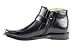 Jazame Men's Ankle High Square Toe Casual Chelsea Dress Boots