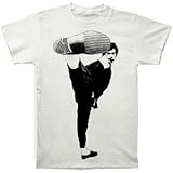Bruce Lee Men's Side Kick Subway T-shirt White