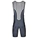 Przewalski Men's 3D Padded Cycling Bike Bib Shorts, Excellent Performance and Better Fit (Gray, Waist 32-34
