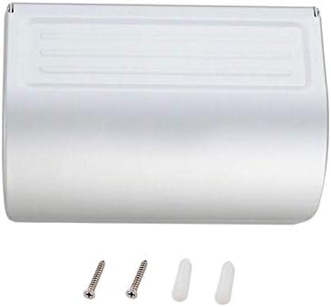 Space Aluminum Bathroom Tissue Boxes Mobile Phones Roll Towel Rack Waterproof Dustproof Toilet Paper Holder Case - Silver