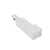 WAC Lighting, H Track Live End BX Connector in White