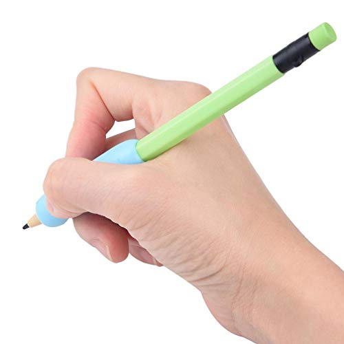 Sagton Writing Posture Corrector for Kids, 2pcs Pencil Grip Silicone Aid Training Holder