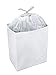Clean Cubes 13 Gallon Disposable Pop-Up Trash Cans (6-Pack) with Fitted Bags – Foldable Garbage & Recycling Bins for Parties, Events & Kitchen (White, 17