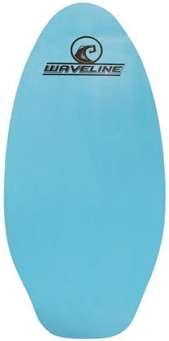 Waveline Skimboards Neon Wooden - Choose Color and Size (Blue, 36")