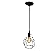 CLAXY Ecopower Light Vintage Style Industrial Hanging Light Mini Pendant Wire Cage Lamp