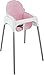 JYOKO Kids High Chair Cushion Compatible with IKEA Antilop 100% Cotton + Foam + 3D Air Confort Made (Pink Sparkles)