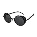 FUNOC Vintage Retro Unisex Cyber Goggles 50s Cool Round Glasses Sunglasses