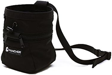 HANCHOR Hula 360-degree Chalk Bag, w/ Built-in Chalk Sock, Adjustable Quick-clip Waist Belt, and Drawstring Closure – For Rock Climbing, Bouldering & Gymnastics