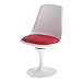 Dovewill 1:12 Scale Metal Tulip Chair Swivel Chair for Dollhouse Miniature Decor