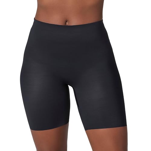 Leonisa Shapewear Shorts for Women Tummy Control, Airlift Midrise Body Shaper – Anti Chafing Butt Lifter Shaper Shorts Black at Amazon
