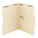 Smead Fastener File Folder, 2 Fasteners, Reinforced 1/3-Cut Tab, Letter Size, Manila, 50 Per Box (14537)