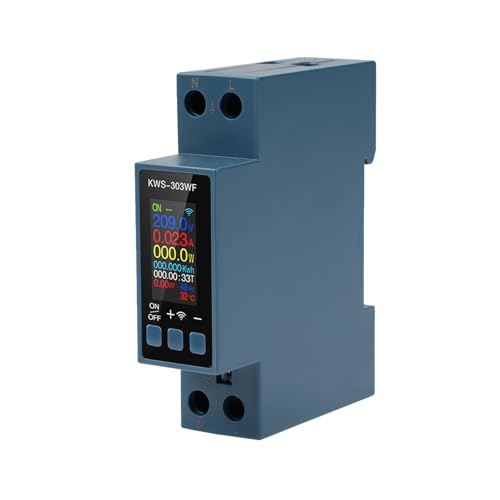 Electric Energy Meter Wifi 40A Single Phase AC 85-290V Voltage and Current Measurement with Over Temperature and Overcurrent Protection KWS-303WF