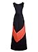 RH Women Bateau Neck Stripe Full Length Maxi Beach Dress Black M