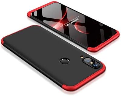 XORB 3 in1 Dual Hybrid Double Dip Hard Back Cover Shock Absorber 360 Protection Rugged Defender Case for Nova 3 [Red-Black]