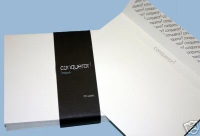 50 C5 Conqueror Wove (Smooth) High White (Off White) Envelopes (½ A4)