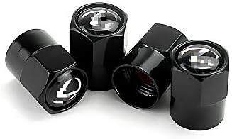 EVPRO Tire Valve Stem Caps 4 Pack Black Car Accessories (Fit for Lexus)