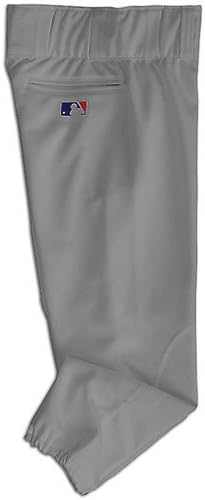 Majestic Baseball Pants "Team MLB Pro-Style" Medium Weight Double Knit Baseball/Softball Pant (White, Grey, Youth and Adult)