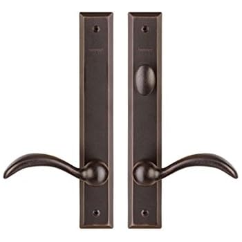 thumbnail image 2 of Andersen Albany Double Door Handle Set - Passage Door Hardware, Black Stainless Steel (2-Pack) 2 of 5