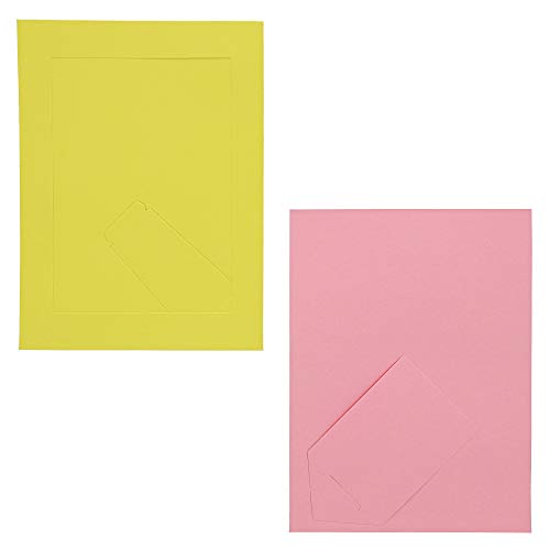 Juvale Cardboard Photo Picture Frame Easel (5 x 7 in, 10 Colors, 30