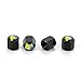 HYFML Zinc Alloy Black Tire Valve Cap for Volvo A Set of Four pcs