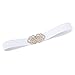 Women's Wide Hook Stretch Elastic Waist Belt Waistband S T010410-2