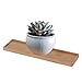 Rectangle Bamboo Saucer,Wood Plant Tray, Mini Plant Flower Pot Stand Tray Home Garden Accessoriesthumb 4