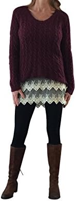 Lace Top Extender, Colorado Chick scallop lace Shirt Extender, camisole (12, cream)