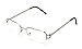 V.W.E. Rectangular Frame Clear Lens Designer Sunglasses RX Optical Eye Glasses (Silver, Clear)