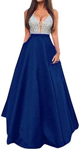 OWMEOT Dress， Women's Wedding Dress for Bride Lace Applique Evening Dress V Neck Straps Ball Gowns