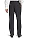 Savane Men's Pleated Select Edition Crosshatch Dress Pant, Dark Navy, 36W x 34L