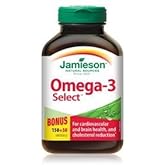Jamieson Omega-3 Select, 1000mg, 200 softgels Bonus by Jamieson