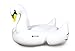 Inflatables Giant White Swan Plastic Pool Float, 6' Wide