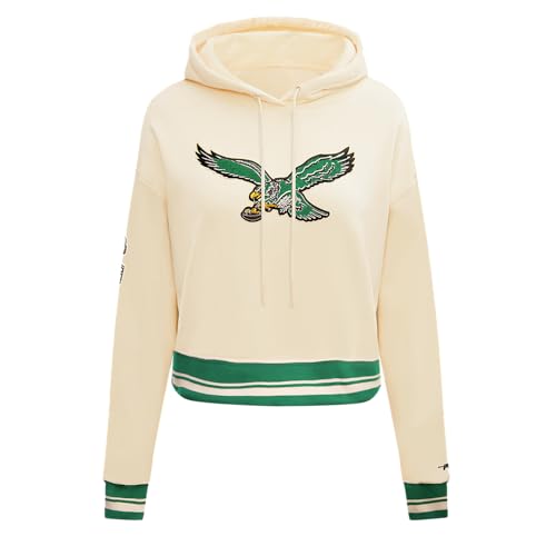 Pro Standard NFL Retro Classics - Sudadera Corta con Capucha de Rizo frances con Espalda cepillada para Mujer