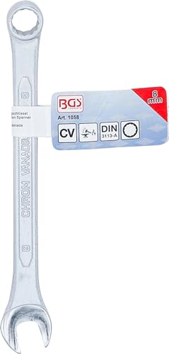 BGS 1058 | Maul-Ringschlüssel | SW 8 mm | DIN3113-A | Gabelringschlüssel 5