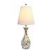 Elegant Designs LT1002-SHL Coastal Mother of Pearl Mosaic Capiz Table Lamp