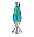 Lava Lite Original 16.3-Inch Silver Base Lamp with Yellow Wax in Blue Liquid, 52-ounce primary