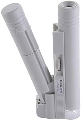 InvocBL Portable 100X Zoom Lens LED Light Pocket Jewelry Microscope Magnifier