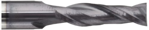 Melin Tool AMG Carbide Micro Square Nose End Mill, AlTiN Monolayer Finish, 30 Deg Helix, 2 Flutes, 1.5000" Overall Length, 0.0080" Cutting Diameter, 0.125" Shank Diameter