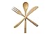 Akcook 12-Pieces Natural Wooden Flatware Set, Service for 4