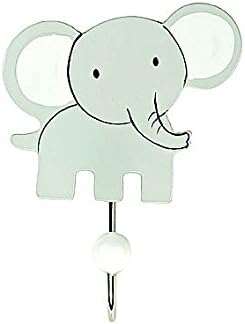 Mousehouse Gifts Set of Three Safari Animal Themed Single Wooden Coat Hooks Wall Hooks Elephant Giraffe & Zebra ideal for Boys or Girls Nursery or Bedroom - Image 5