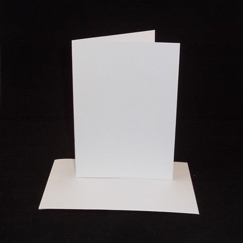 Stella Crafts 10 x A4 White Card Blanks with White Envelopes