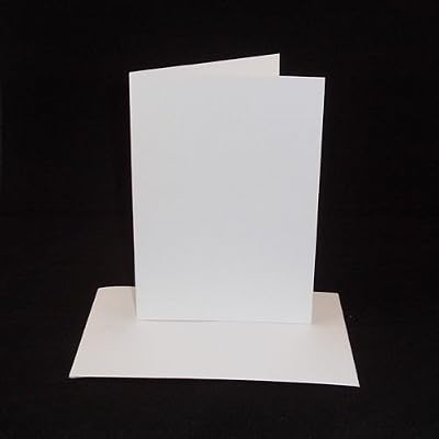 Stella Crafts 10 x A4 White Card Blanks with White Envelopes